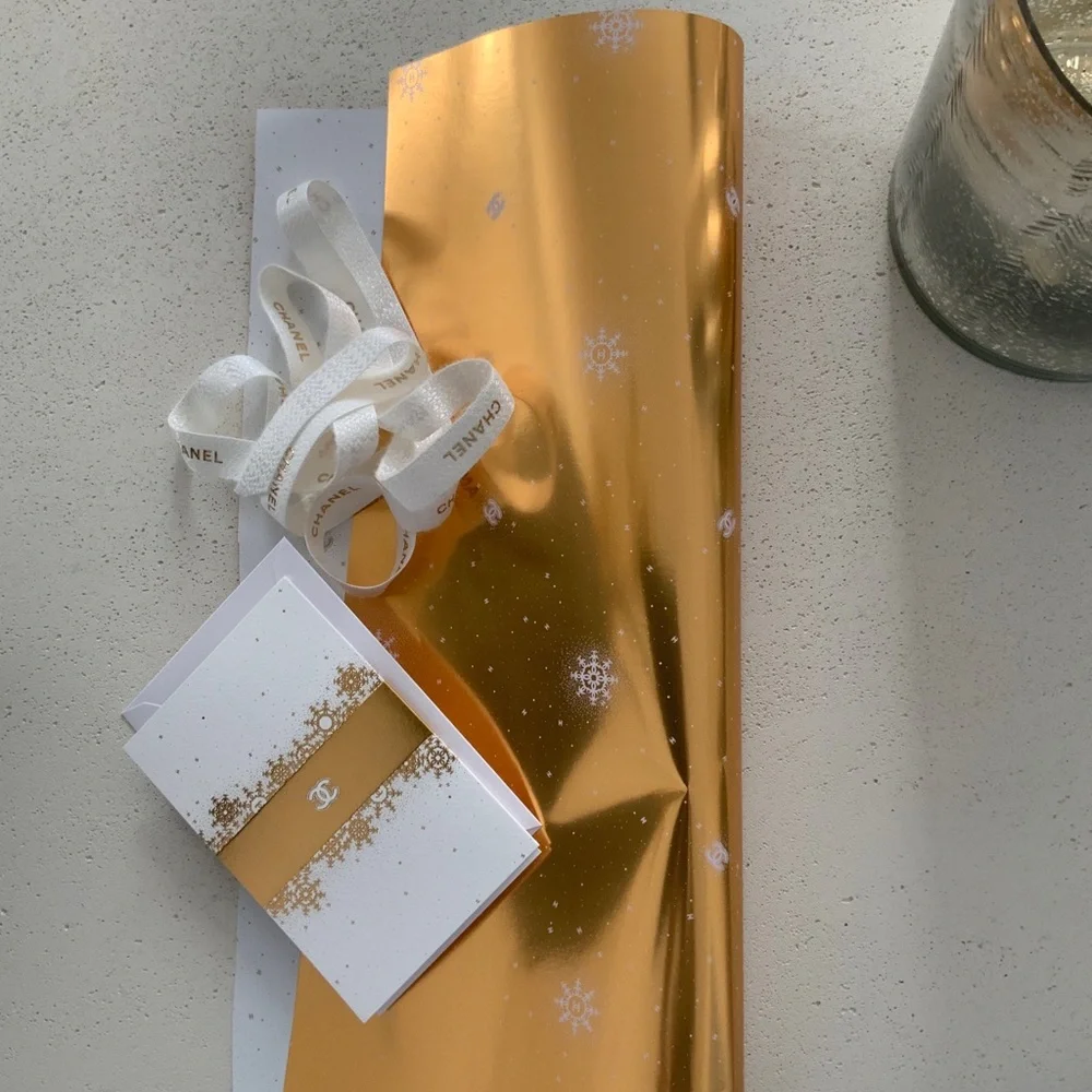 Chanel Gold Gift Wrap Set